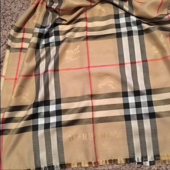 Rare NEW “Burberry London” 100%Cashmere Nova Chck - Picture 5 of 8